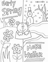Groundhog Coloring Pages Printable Worksheets Winter Spring Worksheet Kids Ground Color Hog Preschool Sheets Colouring February Activities Kindergarten Rocks Doodle sketch template