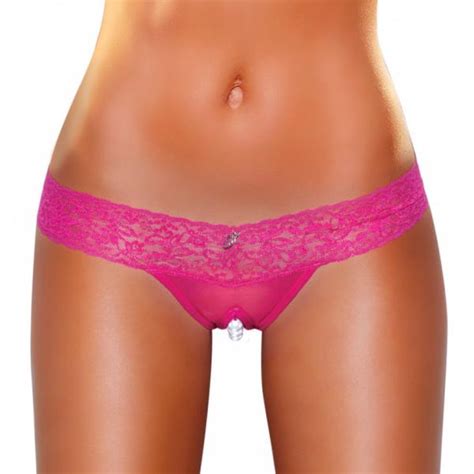 crotchless panties pearl beads hot pink m l on literotica
