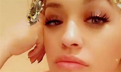 naked rita ora gets wet and wild on snapchat as she films herself in a