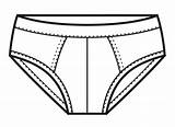 Ondergoed Breef Panties Celana sketch template