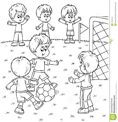 children view children playing football clipart png
