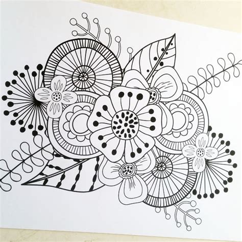 zentangle colouring pages kate hadfield designs
