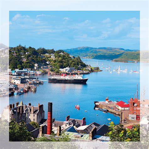 inspiration greeting card oban bay island blue