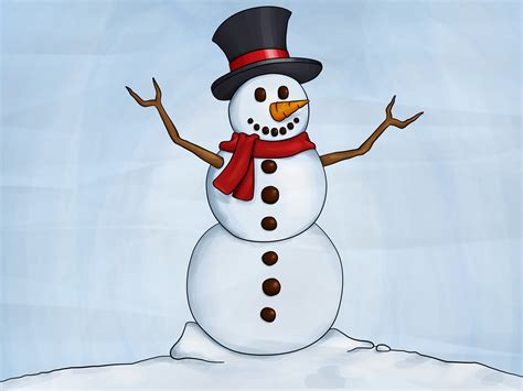draw  snowman  steps  pictures wikihow