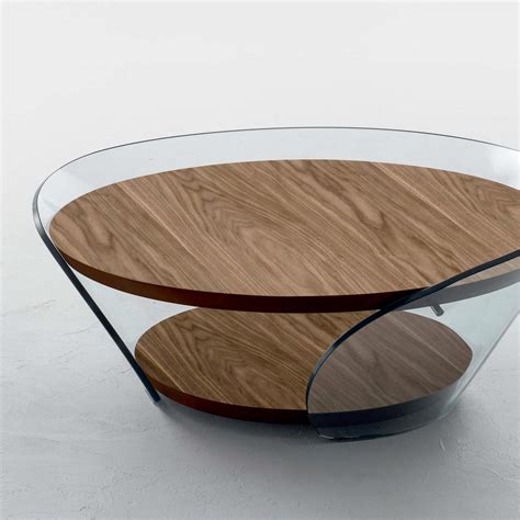 Raffaello Curved Glass Coffee Table Klarity Glass Furniture