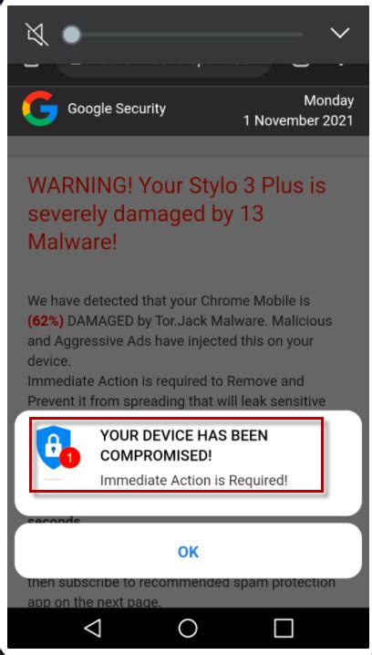 Your Device Has Been Compromised Android Removal