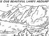 Flatirons Boulder Colorado sketch template