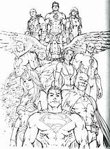 Justice League Coloring Pages Unlimited Getcolorings Color sketch template