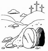 Tomb Empty Coloring Clipart Jesus Getcolorings Pages Getdrawings Clipground sketch template
