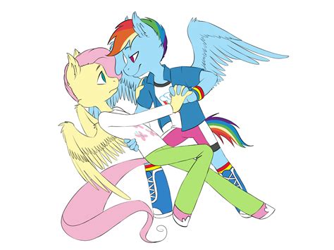 1415946 Safe Artist Dingorainbow Fluttershy Rainbow Dash Pegasus