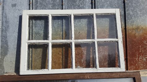 Vintage Authentic Reclaimed Antique Window Pane 8 Pane 36x23 Etsy