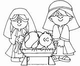 Coloring Nativity Jesus Pages Baby Kids Printable Color Sheets Activity Print Search Xmas sketch template