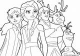 Elsa Anna Olaf Sven Coloring Kristoff Pages Frozen Adventure Printable Print Book sketch template