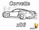 Corvette Coloring Pages Cars Z06 Car Printout Chevrolet Race Porsche Visit Yescoloring Printable Fast Rear Super Racing sketch template