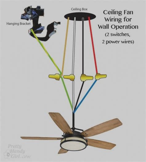 ceiling fan wiring red black white