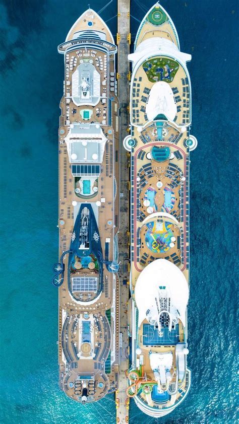 massive cruise ships drone photography ocean aerialview