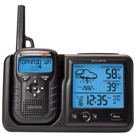 acurite  weather station  portable weather alert radio amazon