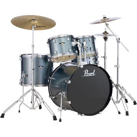 pearl roadshow complete  piece drum set whardwarezildjian cymbals