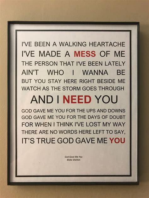 god gave   love song lyric wall art printable etsy love songs lyrics real love quotes