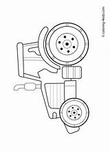 Coloring Pages Tractor Kids Printable 4kids sketch template