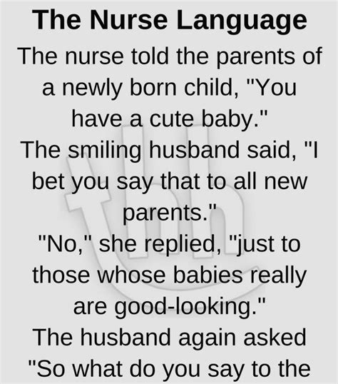 The Nurse Language Funny Story Language Jokes Funny Stories
