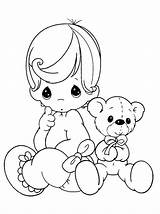 Precious Moments Coloring Pages Baby Nativity Scene Getcolorings sketch template