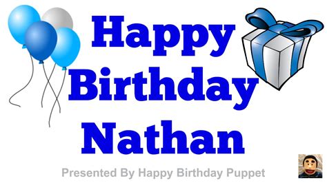 happy birthday nathan  happy birthday song  youtube