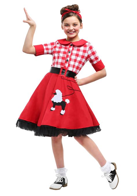 sock hop darling costume  girls decade costumes