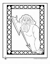 Greek Zeus Mythology Coloring Gods Print Kids Worksheets Ancient Pages Activities Lesson Woojr Myths Crafts Test Color Greece 6th Grade sketch template