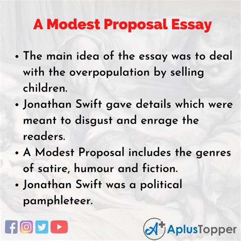 modest proposal essay essay   modest proposal essay  students