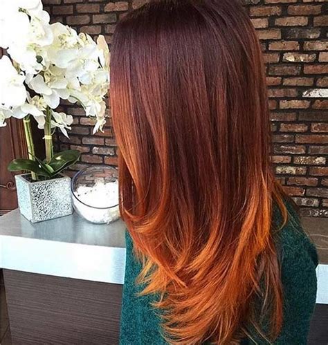 copper balayage hair ideas  fall page    stayglam