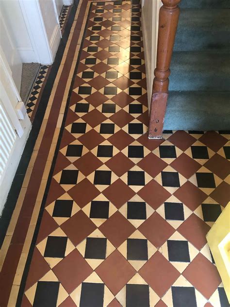 renovating edwardian hallway tiles  worcester cleaning  maintenance advice  victorian