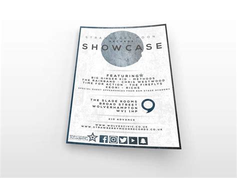 design  poster   record label showcase event freelancer