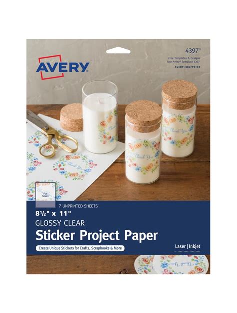 full sheet sticker project paper   sheets