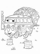 Cars Disney Coloring Pages Kids Printables Fillmore Car Printable Sheets Birthday Activity Colors sketch template
