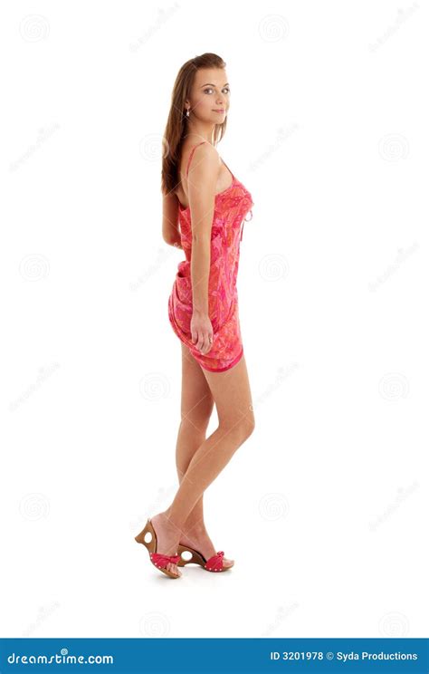 jolie dame dans la robe rouge  photo stock image du forme lumineux