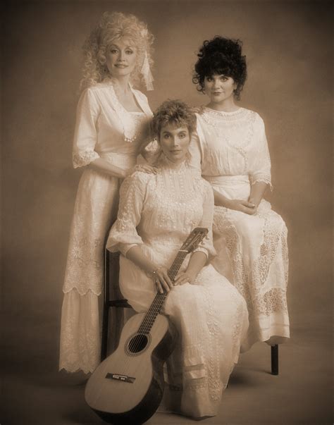 trio portrait dolly parton emmylou harris  linda ronstadt