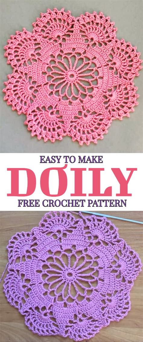 easy   doily  crochet pattern yarn hooks
