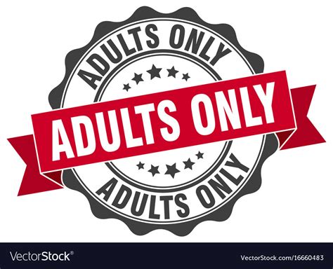 adults  stamp sign seal royalty  vector image