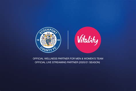 vitality partners  stockport county football club stockport county