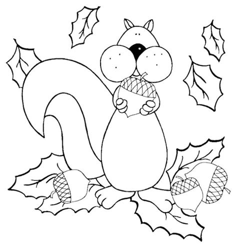 cute cartoon squirrel coloring pages fall coloring sheets squirrel