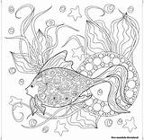 Fisch Goldener sketch template