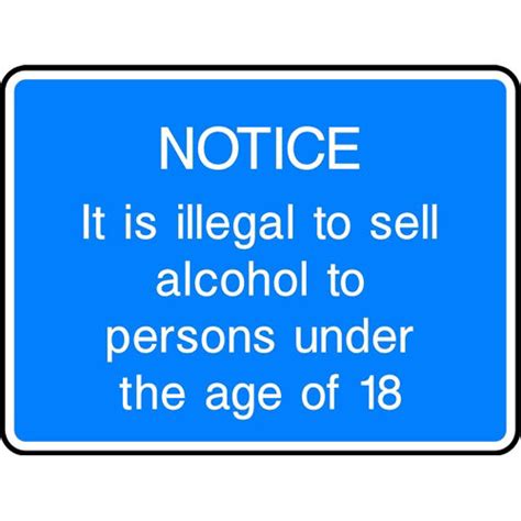 Kpcm Notice It Is Illegal To Sell Alcohol To Persons Under The Age