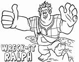 Ralph Wreck Pages Coloring sketch template