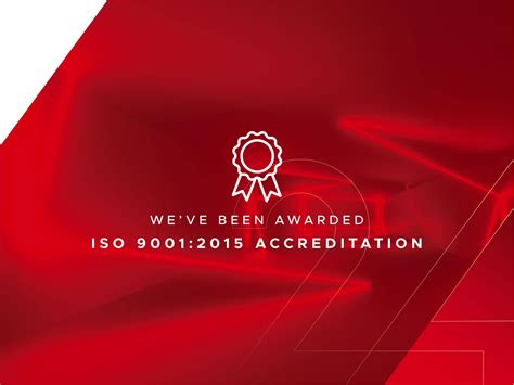 weve  awarded iso  accreditation