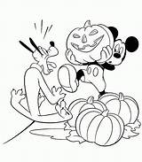 Coloring Halloween Mickey Mouse Pages Printable Popular sketch template