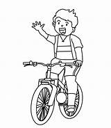 Bicyclette Enfant Coloration Coloriage sketch template