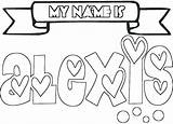 Coloring Name Pages Emma Names Own Make Alexis Personalized Girls Bubble Printable Letters Drawing Cool Print Color Create Getdrawings Getcolorings sketch template