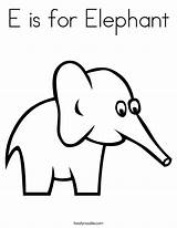 Elephant Coloring Pages Outline Print Letter Elephants Printable Animals Twistynoodle Tracing Built California Usa Book Noodle sketch template