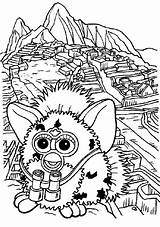 Furby Coloring Pages Colouring Kids Furbie Coloringpages1001 Furbys Fun Choose Board Hill Over sketch template